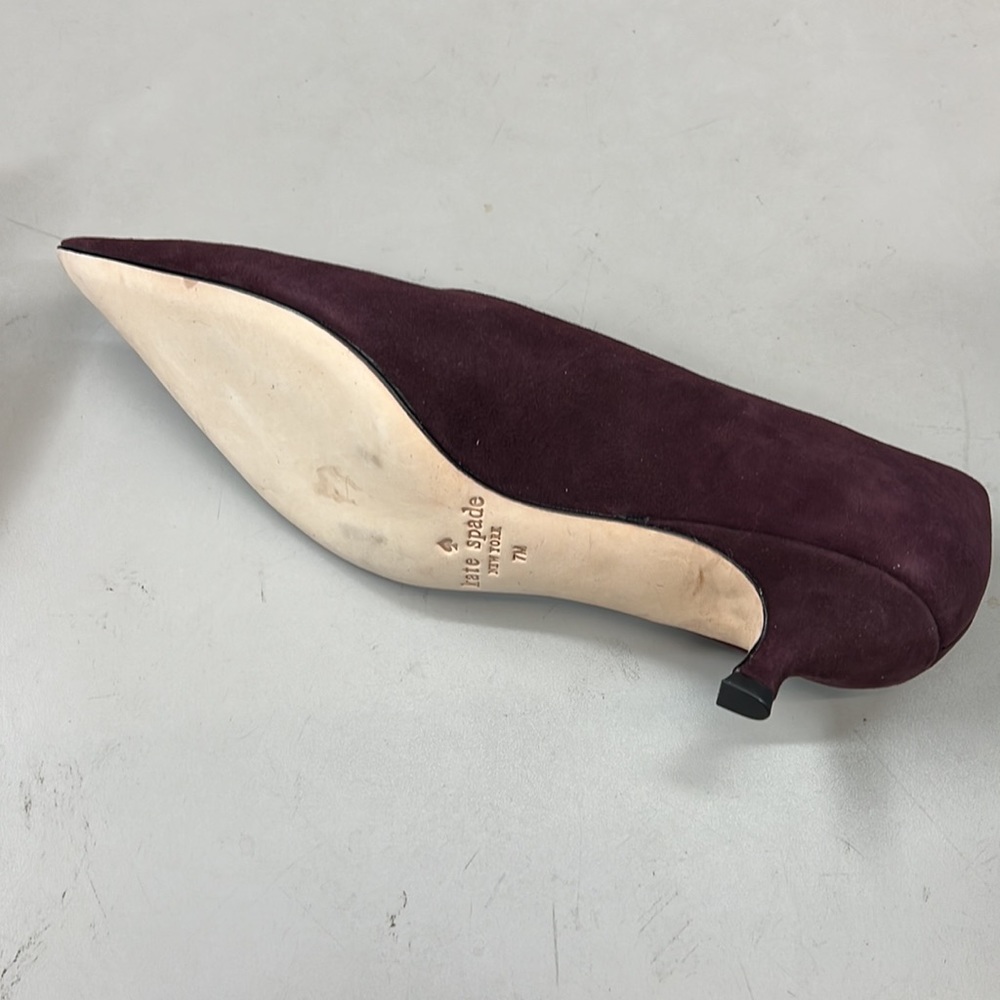 NWT,KATE SPADE
Dale Kitten Heels In Deep Russet,deep russet. - Picture 6 of 15